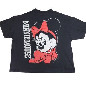 Vintage Disney Designs Minnie Mouse T Shirt Black Made in USA XXXXL 4XL 90s